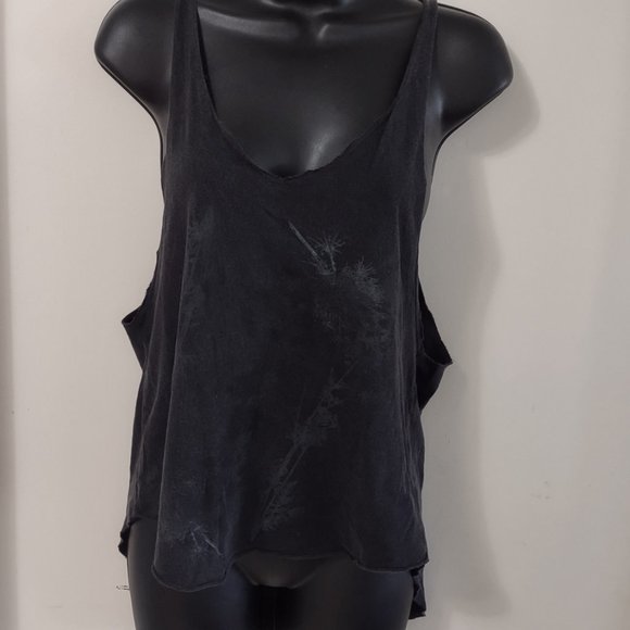 Project Social T Heather Grey Muscle T-shirt Size M tree print - Picture 3 of 6